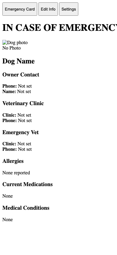 Dog Emergency Premium export example